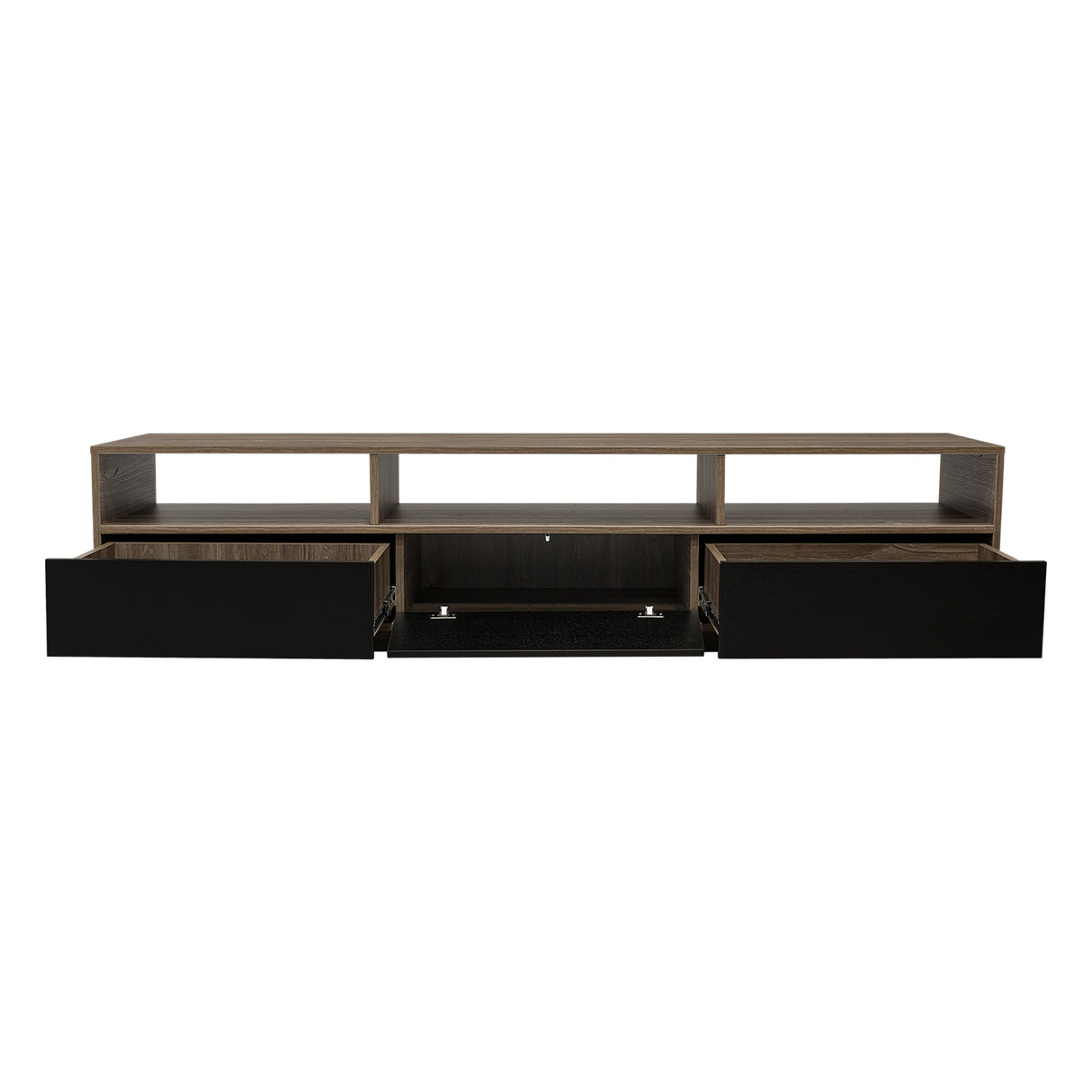 Rack de TV Bellagio Siena 210x50cm para TV Hasta 90 Pulgadas y con Cuatro Compartimientos - Muebles para TV | Bylmo