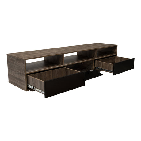 Rack de TV Bellagio Siena 210x50cm para TV Hasta 90 Pulgadas y con Cuatro Compartimientos - Muebles para TV | Bylmo
