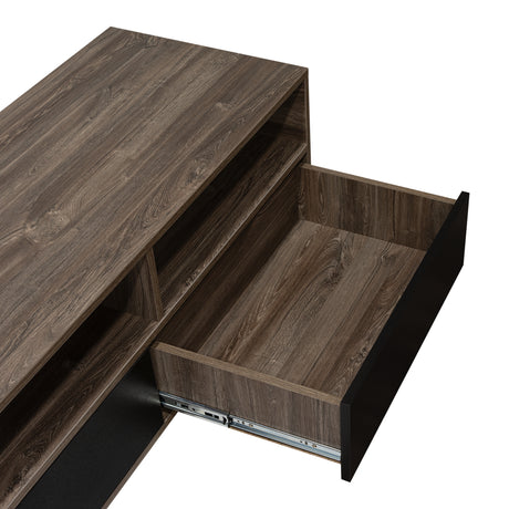 Rack de TV Bellagio Siena 210x50cm para TV Hasta 90 Pulgadas y con Cuatro Compartimientos - Muebles para TV | Bylmo