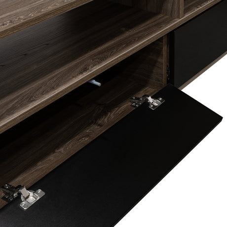 Rack de TV Bellagio Siena 210x50cm para TV Hasta 90 Pulgadas y con Cuatro Compartimientos - Muebles para TV | Bylmo