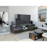 Rack de TV Bellagio Siena 210x50cm para TV Hasta 90 Pulgadas y con Cuatro Compartimientos - Muebles para TV | Bylmo