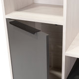 Centro de Entretenimiento Marsella Niebla 202x176.8cm para TV Hasta 60 Pulgadas con Ranuras para Cables y con Once Compartimientos - Muebles para TV | Bylmo