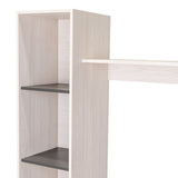 Centro de Entretenimiento Marsella Niebla 202x176.8cm para TV Hasta 60 Pulgadas con Ranuras para Cables y con Once Compartimientos - Muebles para TV | Bylmo