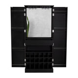 Bar Malbec Wengue 75x175cm con Un Cajón y con Dieciocho Portabotellas - Bares | Bylmo