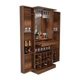 Bar Malbec Caramelo 75x175cm con Un Cajón y con Dieciocho Portabotellas - Bares | Bylmo