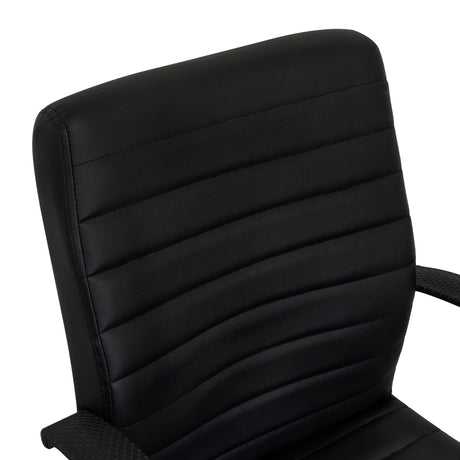 Silla de Oficina Negro 58x54cm con Apoya Brazos - Sillas de Oficina | Bylmo