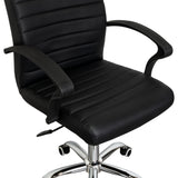 Silla de Oficina Negro 58x54cm con Apoya Brazos - Sillas de Oficina | Bylmo