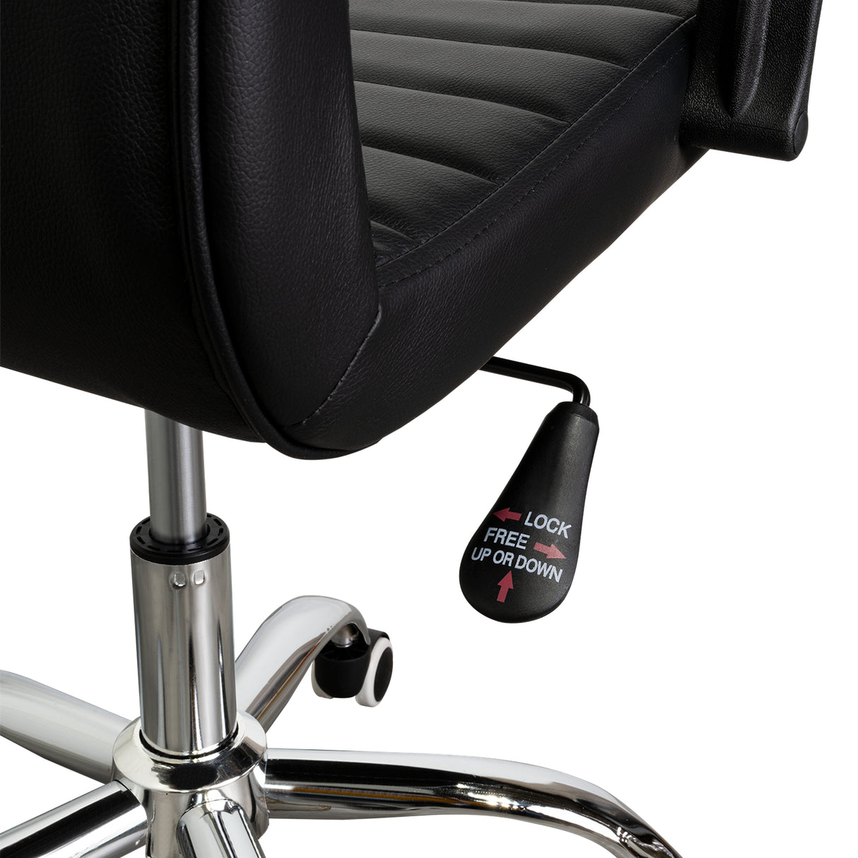 Silla de Oficina Negro 58x54cm con Apoya Brazos - Sillas de Oficina | Bylmo