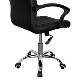 Silla de Oficina Negro 58x54cm con Apoya Brazos - Sillas de Oficina | Bylmo