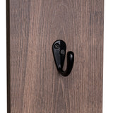 Mueble Recibidor Beijing Coñac 96.8x172.6cm con Seis Compartimientos y Cuatro Perchos - Repisas y Percheros | Bylmo