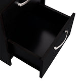 Mesa de Noche Argento Wengue 40x46.5cm con Dos Cajones - MESAS DE NOCHE | Bylmo