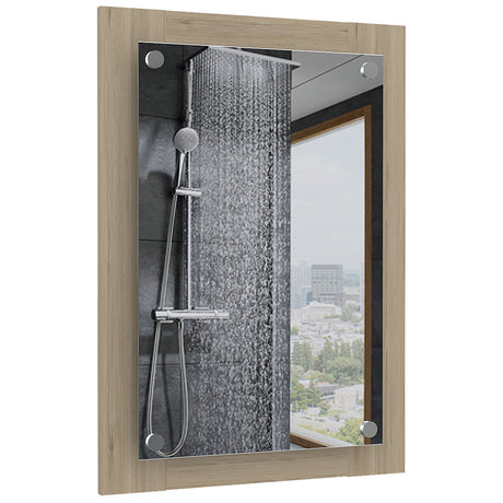 Espejo de Baño Vanguard Rovere 50.2x70cm Rectangular con Marco en Madera - ESPEJOS DE BANHO | Bylmo