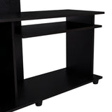Centro de Entretenimiento Magallanes Wengue 120x140cm para TV Hasta 50" Pulgadas con Tres Compartimientos y con Ranuras para Cables