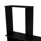 Centro de Entretenimiento Magallanes Wengue 120x140cm para TV Hasta 50" Pulgadas con Tres Compartimientos y con Ranuras para Cables