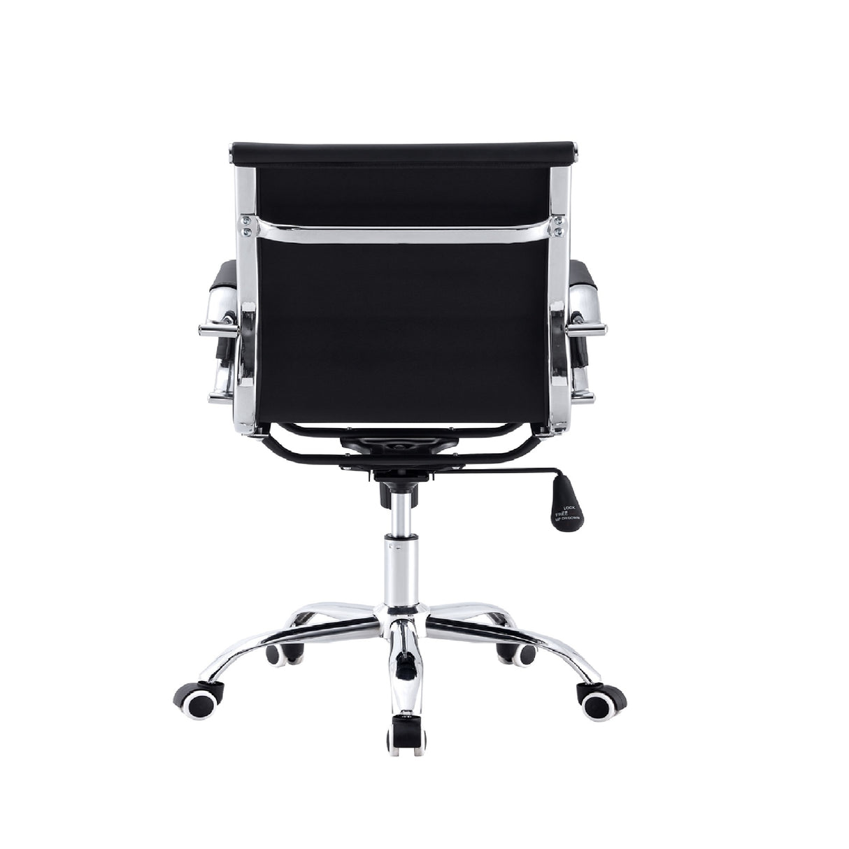 Silla de Oficina BM530 Negro 65x96cm Reclinable con Soporte Lumbar y con Apoya Brazos - SILLAS DE OFICINA | Bylmo