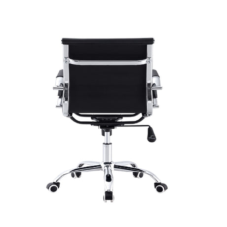 Silla de Oficina BM530 Negro 65x96cm Reclinable con Soporte Lumbar y con Apoya Brazos - SILLAS DE OFICINA | Bylmo