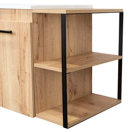 Mueble para Lavamanos Khari Duna 80x80cm Individual con Lavamanos y con con Dos Puertas - Muebles para Baño | Bylmo