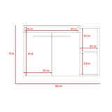 Mueble para Lavamanos Khari Duna 80x80cm Individual con Lavamanos y con con Dos Puertas - Muebles para Baño | Bylmo