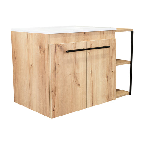Mueble para Lavamanos Khari Duna 80x80cm Individual con Lavamanos y con con Dos Puertas - Muebles para Baño | Bylmo