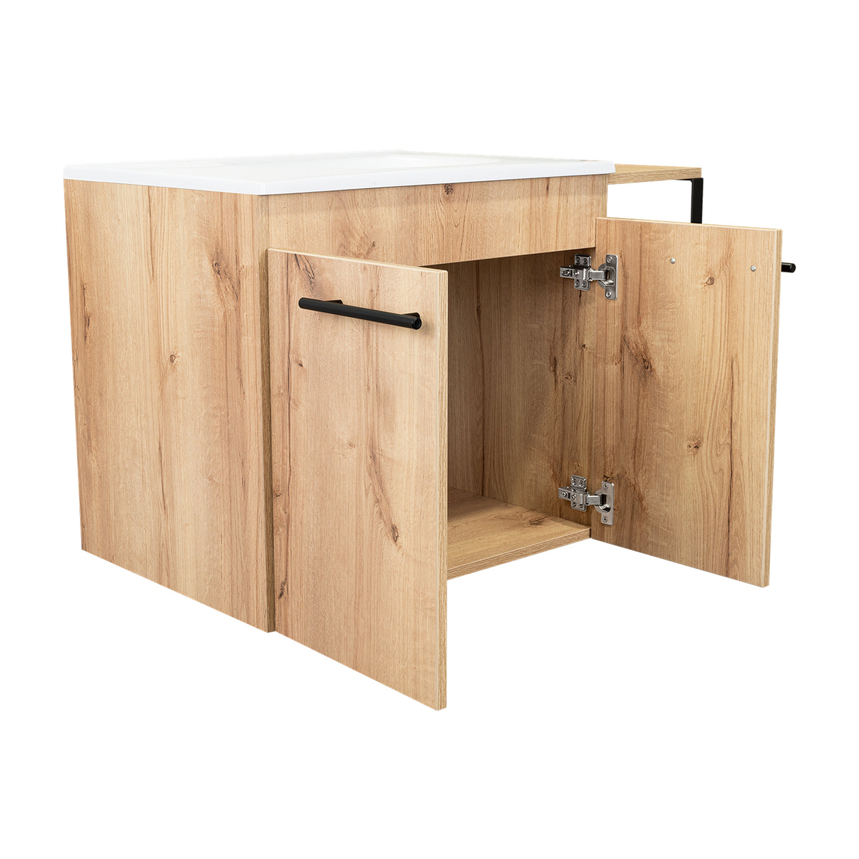 Mueble para Lavamanos Khari Duna 80x80cm Individual con Lavamanos y con con Dos Puertas - Muebles para Baño | Bylmo