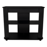 Rack de TV Maori Wengue 90x45cm Para TV Hasta 40 Pulgadas sin Cajones y con Patas - Muebles de TV | Bylmo