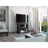 Rack de TV Maori Wengue 90x45cm Para TV Hasta 40 Pulgadas sin Cajones y con Patas - Muebles de TV | Bylmo