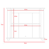 Rack de TV Maori Wengue 90x45cm Para TV Hasta 40 Pulgadas sin Cajones y con Patas - Muebles de TV | Bylmo
