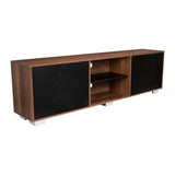 Rack de TV Classic Caramelo y Wengue 180x52.5cm para TV Hasta 70" Pulgadas con Cuatro Compartimientos - MUEBLES DE TV | Bylmo