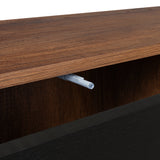 Rack de TV Classic Caramelo y Wengue 180x52.5cm para TV Hasta 70" Pulgadas con Cuatro Compartimientos - MUEBLES DE TV | Bylmo