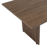 Mesa de Reunión Home Office Wengue y Coñac 200x75cm sin Cajones - ESCRITORIOS | Bylmo