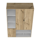 Closet Sleep Duna y Blanco 120x178cm con Seis Compartimientos y con Tres Puertas - BARES | Bylmo