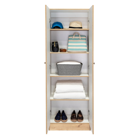 Closet Home Duna y Blanco 60x180cm con Dos Puertas - CLOSETS | Bylmo