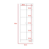 Closet Home Duna y Blanco 60x180cm con Dos Puertas - CLOSETS | Bylmo