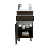 Mueble para Lavamanos Aluvia Habano 44.5x85cm Individual sin Lavamanos y con Una Puerta - MUEBLES PARA LAVAMANOS | Bylmo