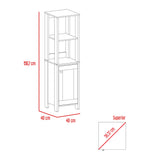 Optimizador de Baño Blanco 40x150.7cm sin Cajones y con Un Entrepaño - Muebles para Baño | Bylmo