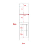 Optimizador de Baño Blanco 40x150.7cm sin Cajones y con Un Entrepaño - Muebles para Baño | Bylmo