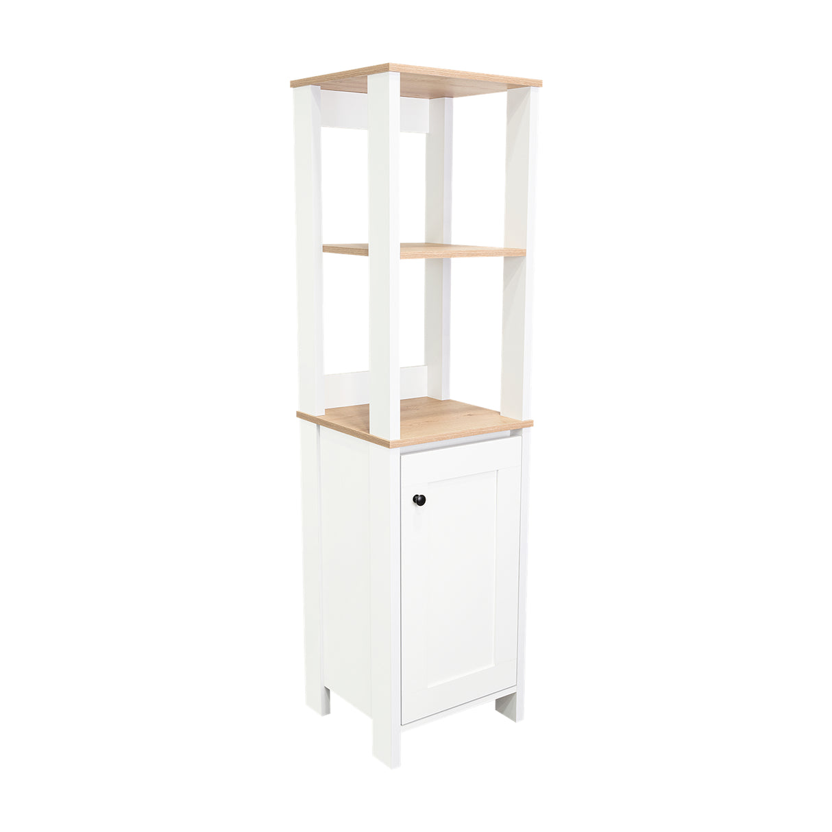 Optimizador de Baño Blanco 40x150.7cm sin Cajones y con Un Entrepaño - Muebles para Baño | Bylmo