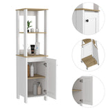 Optimizador de Baño Blanco 40x150.7cm sin Cajones y con Un Entrepaño - Muebles para Baño | Bylmo