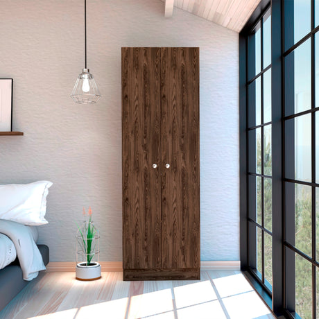 Closet Home Coñac y Blanco 60x180cm con Dos Puertas - CLOSETS | Bylmo