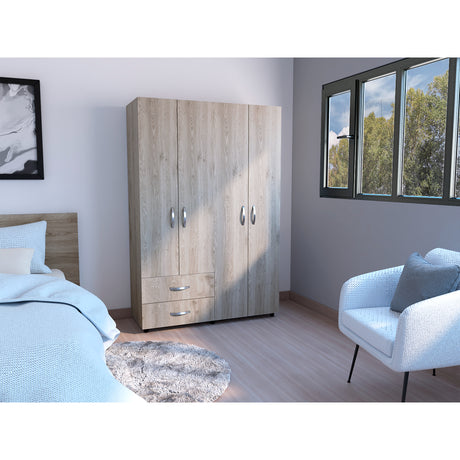 Closet Ankora Ceniza 120x180cm con 2 Cajones con 2 Entrepaños - Closets | Bylmo