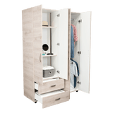 Closet Ankora Ceniza 120x180cm con 2 Cajones con 2 Entrepaños - Closets | Bylmo