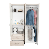 Closet Ankora Ceniza 120x180cm con 2 Cajones con 2 Entrepaños - Closets | Bylmo