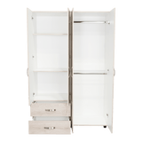 Closet Ankora Ceniza 120x180cm con 2 Cajones con 2 Entrepaños - Closets | Bylmo
