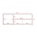 Rack de TV Noah Macadamia 120x44cm Para TV Hasta 55 Pulgadas con Un Cajón - Muebles de TV | Bylmo