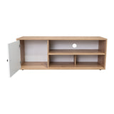 Rack de TV Noah Macadamia 120x44cm Para TV Hasta 55 Pulgadas con Un Cajón - Muebles de TV | Bylmo