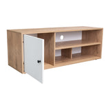 Rack de TV Noah Macadamia 120x44cm Para TV Hasta 55 Pulgadas con Un Cajón - Muebles de TV | Bylmo