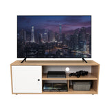 Rack de TV Noah Macadamia 120x44cm Para TV Hasta 55 Pulgadas con Un Cajón - Muebles de TV | Bylmo