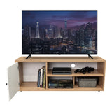 Rack de TV Noah Macadamia 120x44cm Para TV Hasta 55 Pulgadas con Un Cajón - Muebles de TV | Bylmo