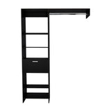 Closet Manchester Wengue 150x210cm con 1 Cajones con 4 Entrepaños - Closets | Bylmo