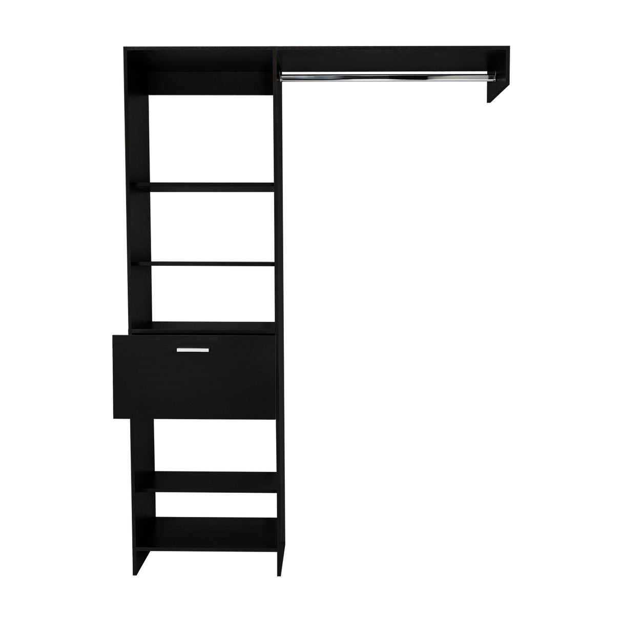 Closet Manchester Wengue 150x210cm con 1 Cajones con 4 Entrepaños - Closets | Bylmo